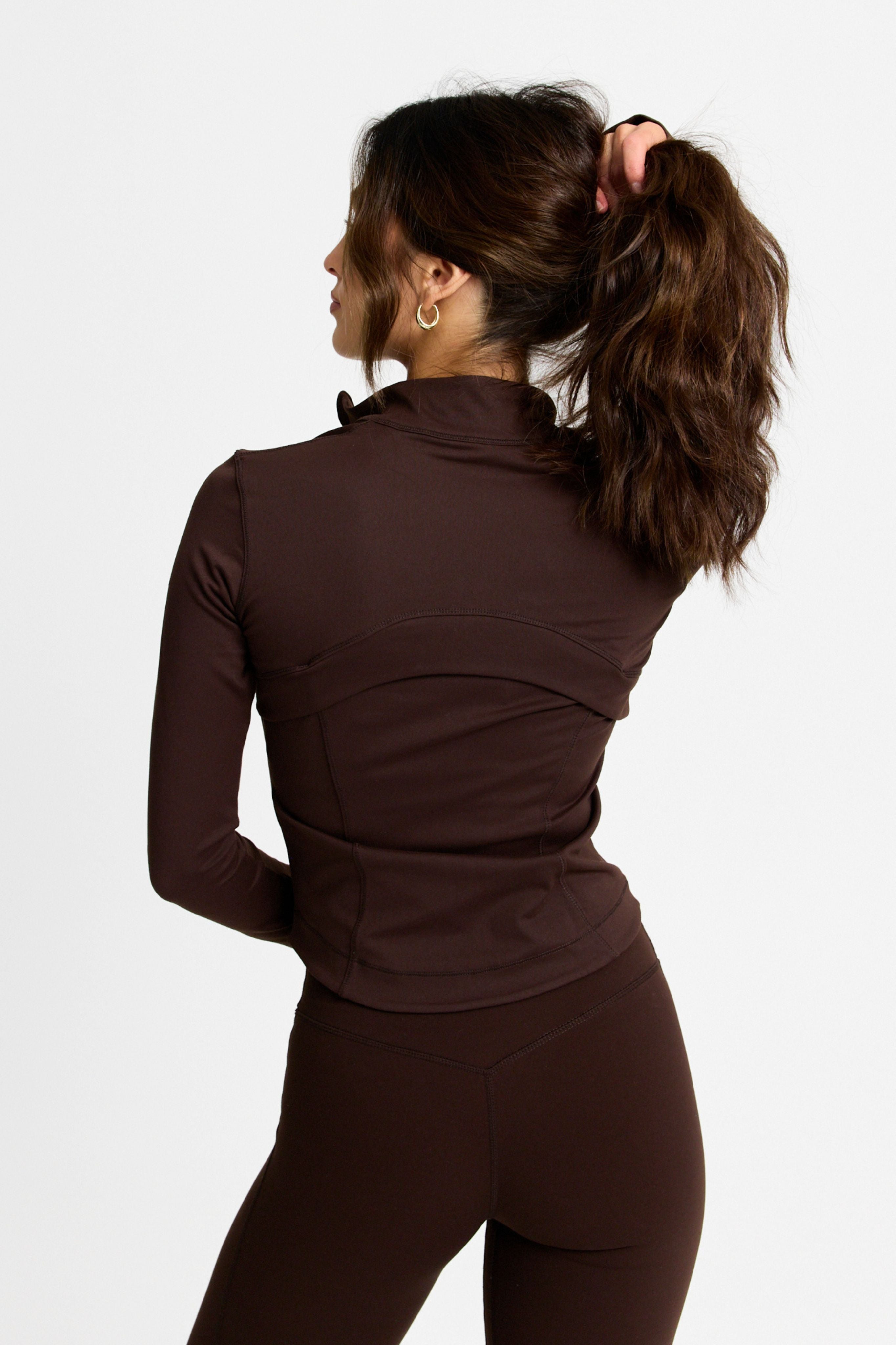 Sculptluxe® Zip Jacket - Espresso